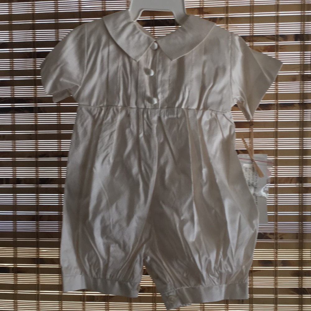 Boys Baptism /Christening / Wedding Onesie & Hat